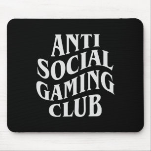 Social Gaming Club Funny Video Game Player Mouse Pad