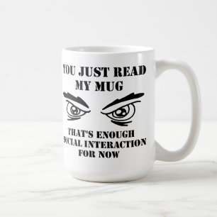 Social Interaction Funny Travel Mug