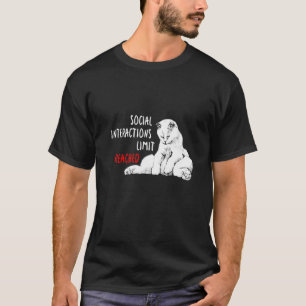 Social Interactions Limit Reached Introvert Cat T-Shirt