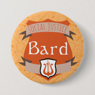 Social Justice Class Button: Bard 7.5 Cm Round Badge