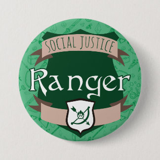 Social Justice Class Button: Ranger 7.5 Cm Round Badge
