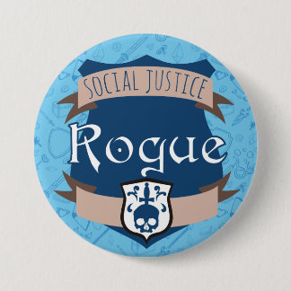 Social Justice Class Button: Rogue 7.5 Cm Round Badge