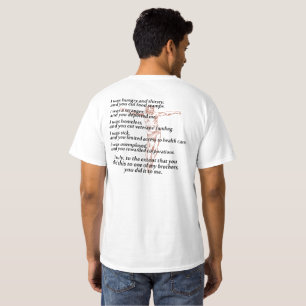Social Justice Crucifix (Back) T-Shirt