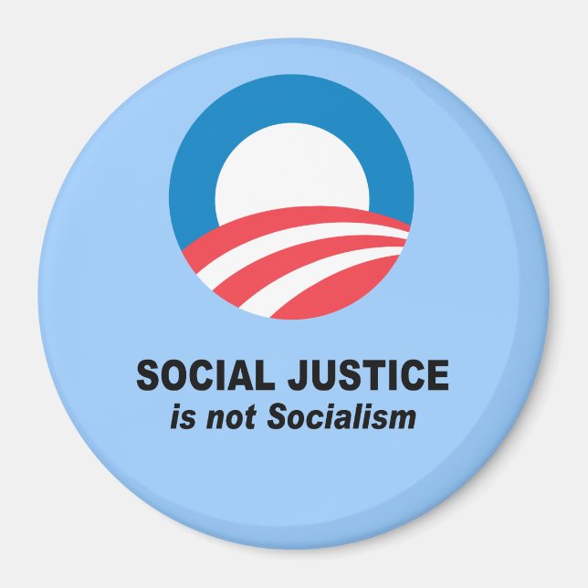 Social Justice is not socialism Magnet (Front)
