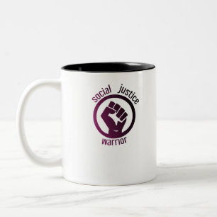 Social justice warrior Two-Tone coffee mug