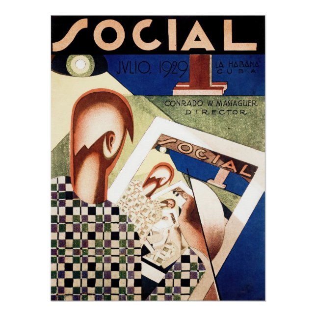 Social magazine cover poster (Front)