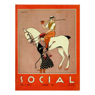 Social magazine cover poster