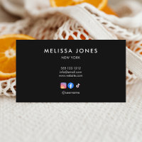 Social Media Black And White Minimalist
