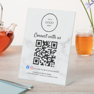 social media connect with us instagram facebook   pedestal sign