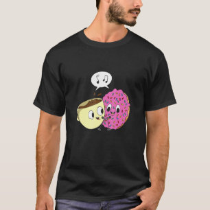 Social Media Duet Design For A Doughnut And Coffee T-Shirt