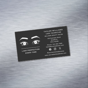 Social Media Eyelash Extensions Lashes Lash Eyes Magnetic Business Card