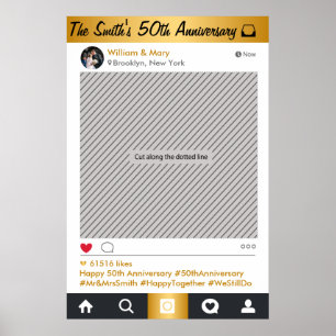 Social Media Frame Party Photo Prop Poster