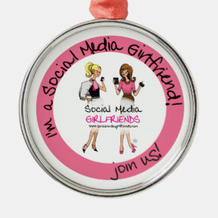Social Media Girlfriends Ornament