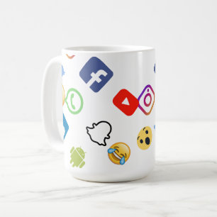 Social Media Icons Mug