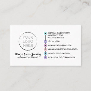 Social Media Icons Script Generic Business Card