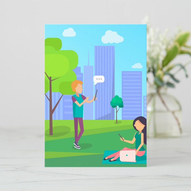 Social Media In The Park Invitation (Creator Uploaded)