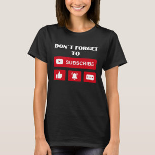 Social Media Influencer Like Subscribe T-Shirt