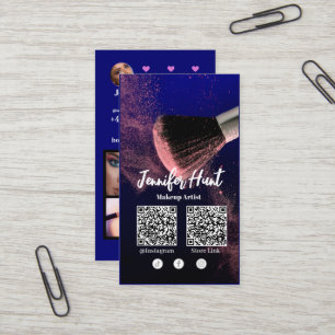 Social Media Influencer Trendy Style QRcode Business Card