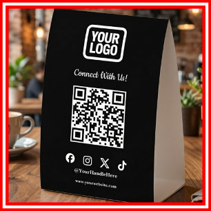 Social Media Instagram TikTok X QR
