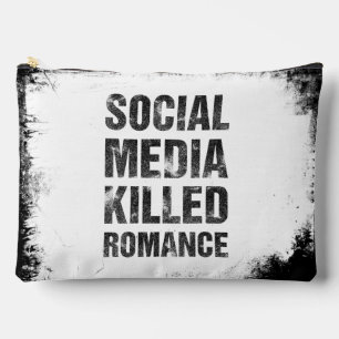 Social Media Killed Romance Accessory Pouch