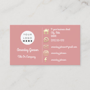 Social Media Logo Gold QR Code Custom Insert