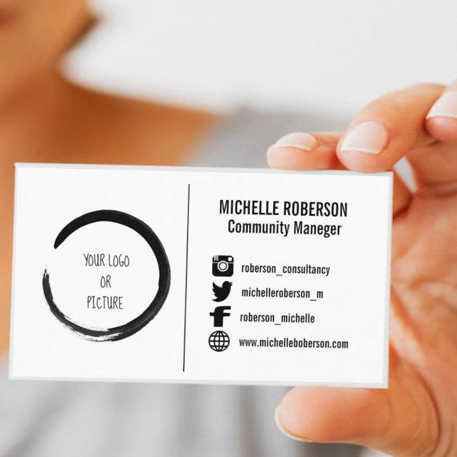 Social media logo or picture business Card (Creator Uploaded)