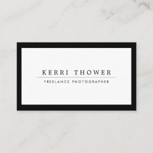 Social Media Luxe Black & White Business Cards