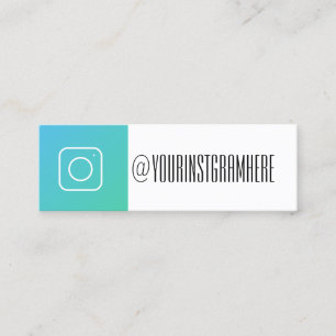 social media modern trendy instagram business card
