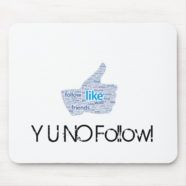 Social Media Mouse Pad (Front)