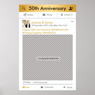 Social Media Party Frame Photo Booth Prop Poster