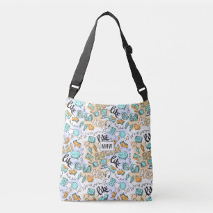 Social Media Pattern custom monogram bags