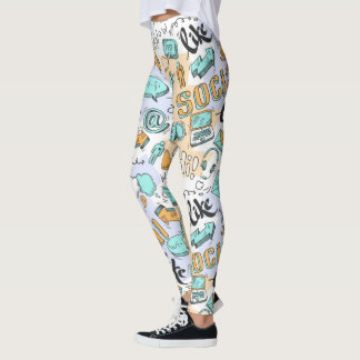 Social Media Pattern Leggings
