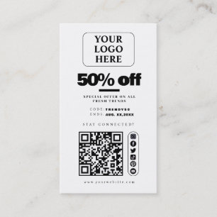 Social Media Product Price Tag/Sale Promo Card