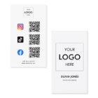 Social Media QR Code Branding Logo