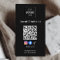 Social Media QR Code Modern Logo Black