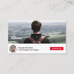 Social Media YouTube Inspired   Business Card
