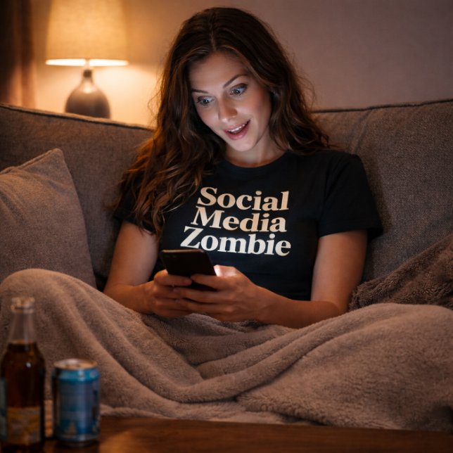 Social Media Zombie T-Shirt (Creator Uploaded)