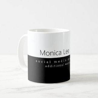 Social Midia Marketing Name Black White Coffee Mug