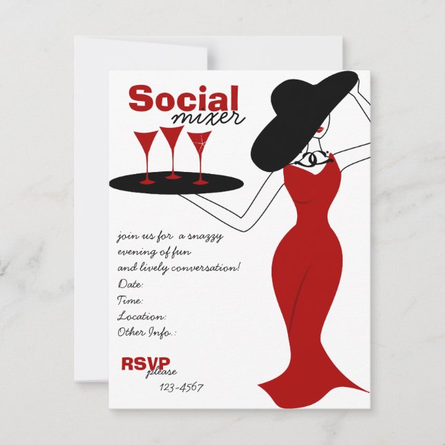 Social Mixer Invitation (Front)