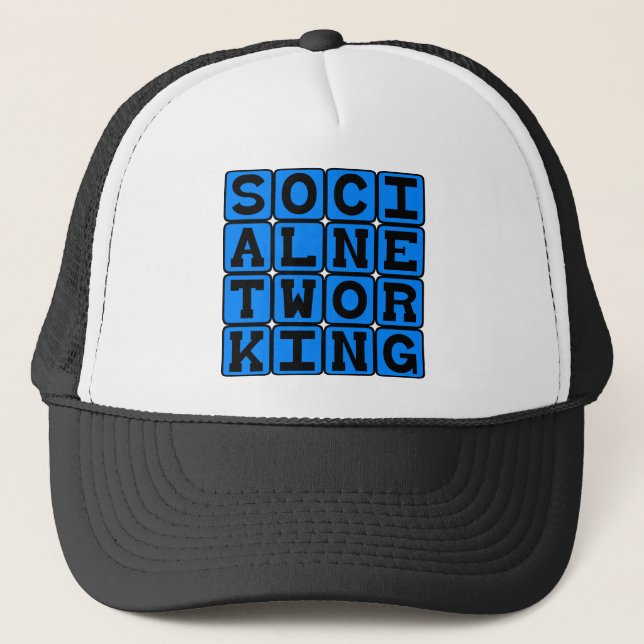 Social Networking Trucker Hat (Front)