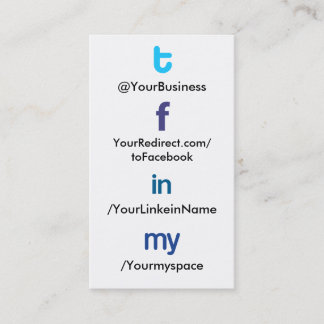 Social Profile Business Card tflm 2.0 vertblankbak