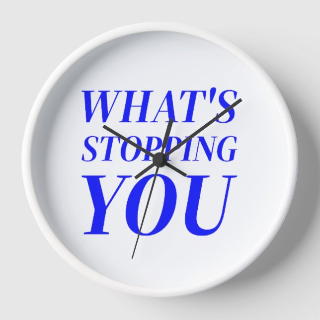 social sarcasm inspirational cute cool design clock (Front)