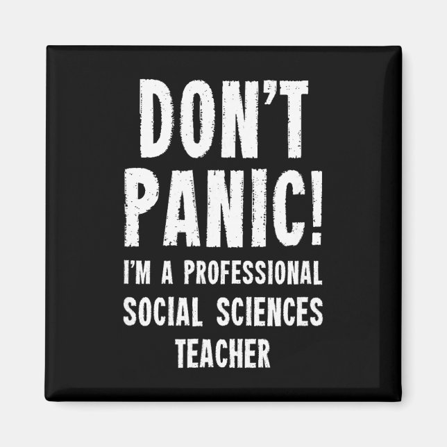 Social Sciences Teacher  Magnet (Front)