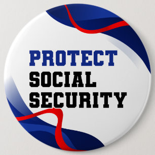 Social Security Political Anti Trump Accessory 6 Cm Round Badge