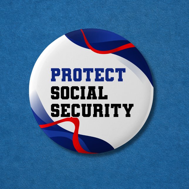 Social Security Political Anti Trump Accessory 6 Cm Round Badge (Creator Uploaded)