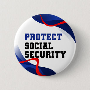 Social Security Political Anti Trump Accessory 6 Cm Round Badge