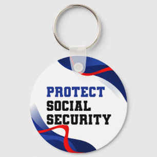 Social Security Political Anti Trump Accessory Key Ring