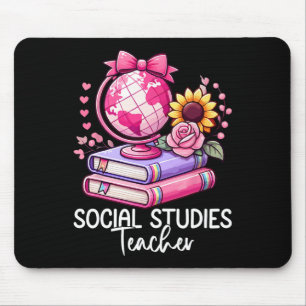 Social Studies History Teacher Earth Globe Back To Mouse Pad