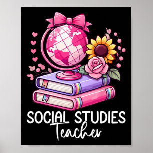 Social Studies History Teacher Earth Globe Ck To S Poster
