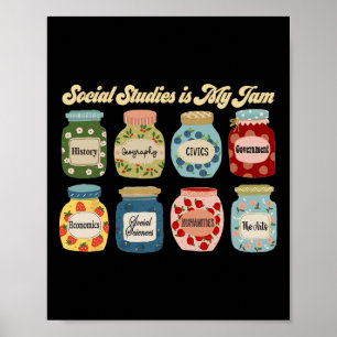 Social Studies Is My Jam History Teacher Back To S Poster